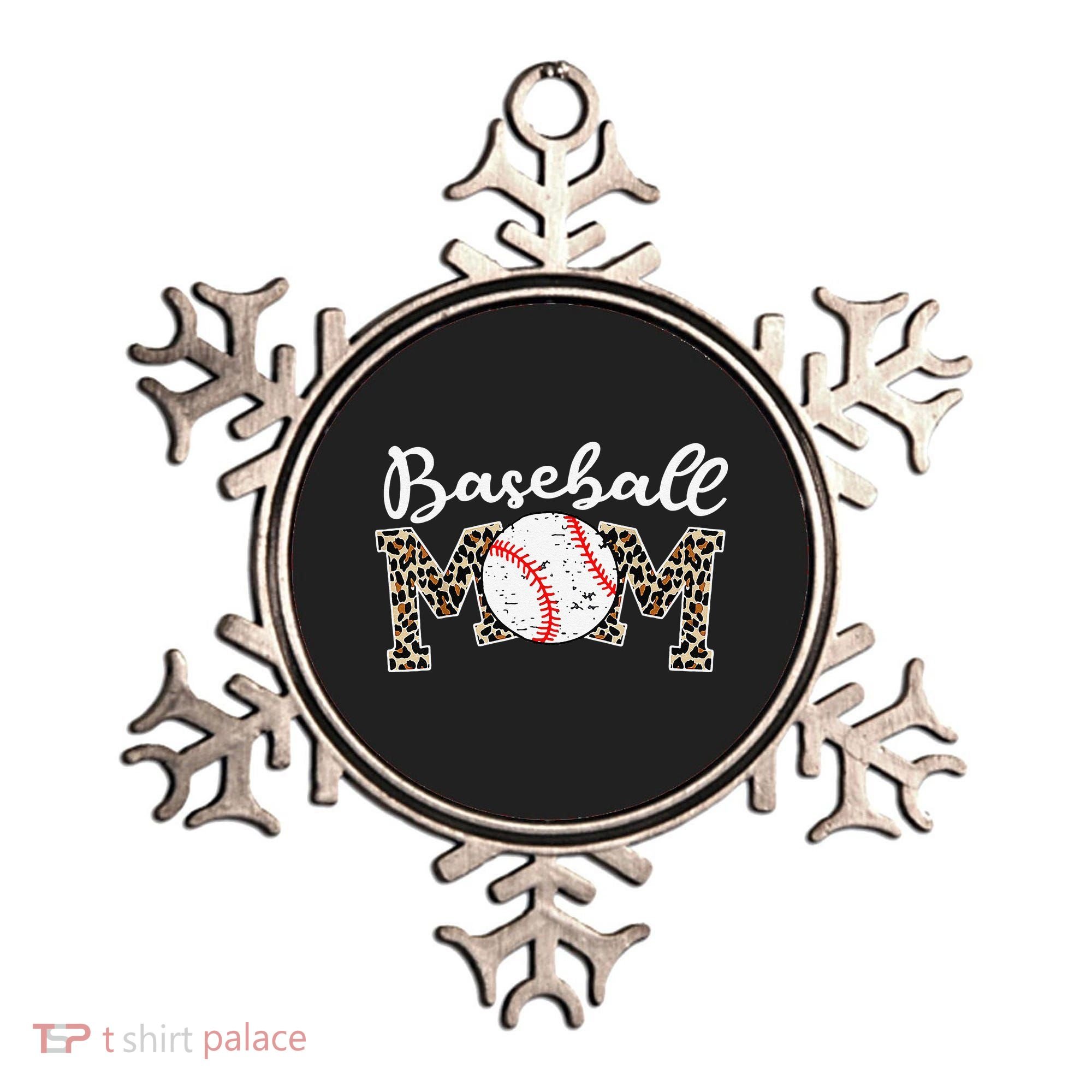 Leopard Baseball Mom Life Game Day Mothers Day Ornament