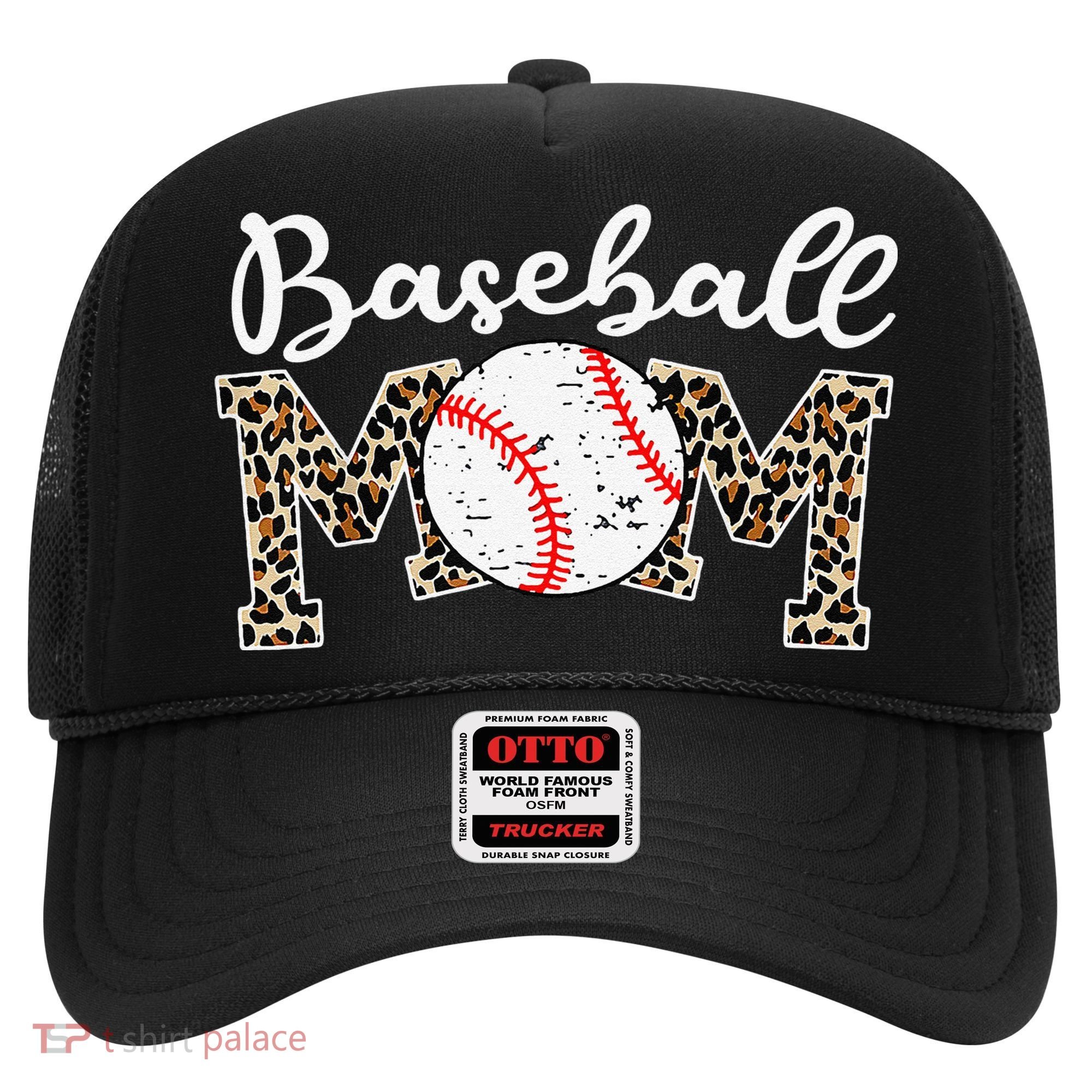 Leopard Baseball Mom Life Game Day Mothers Day Hat