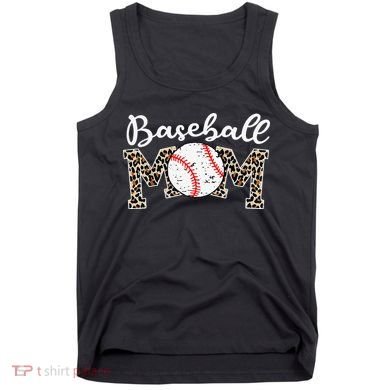 Leopard Baseball Mom Life Game Day Mothers Day Tank Top