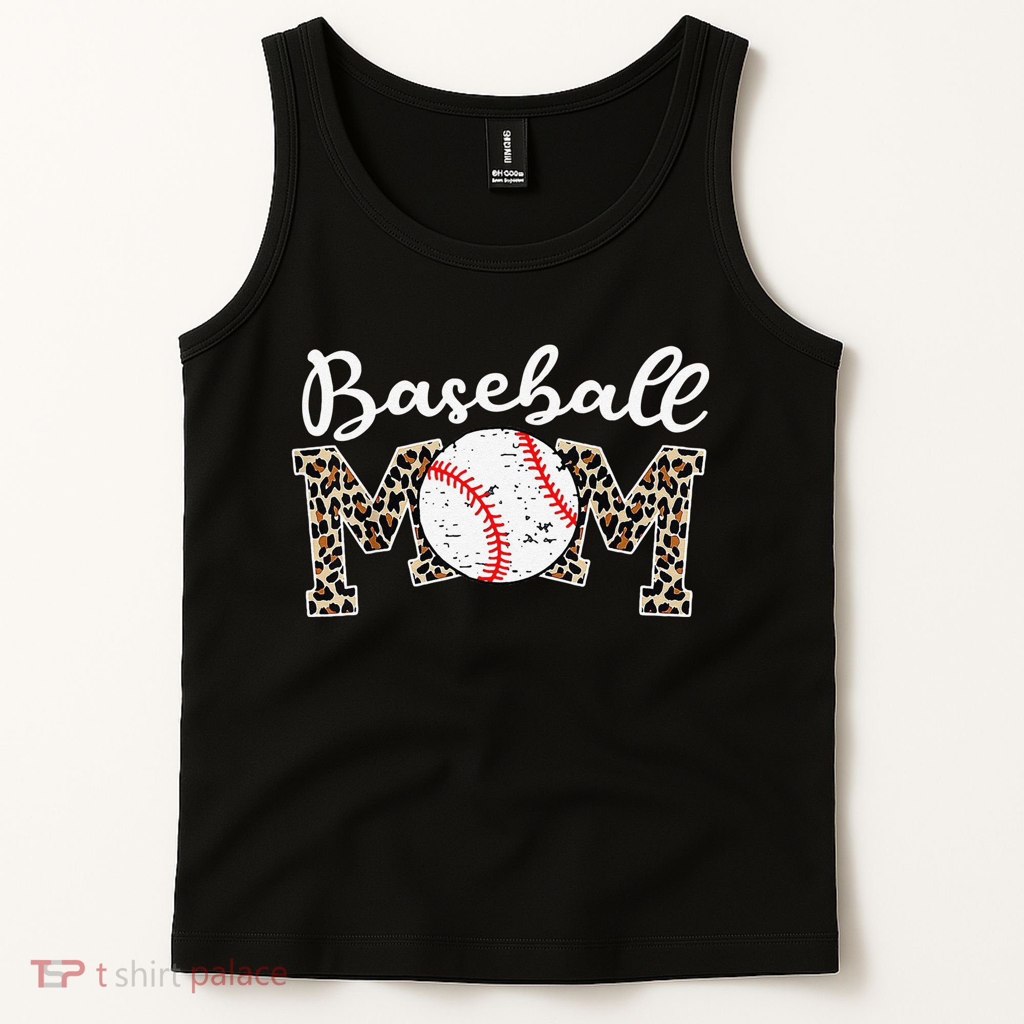 Leopard Baseball Mom Life Game Day Mothers Day Tank Top