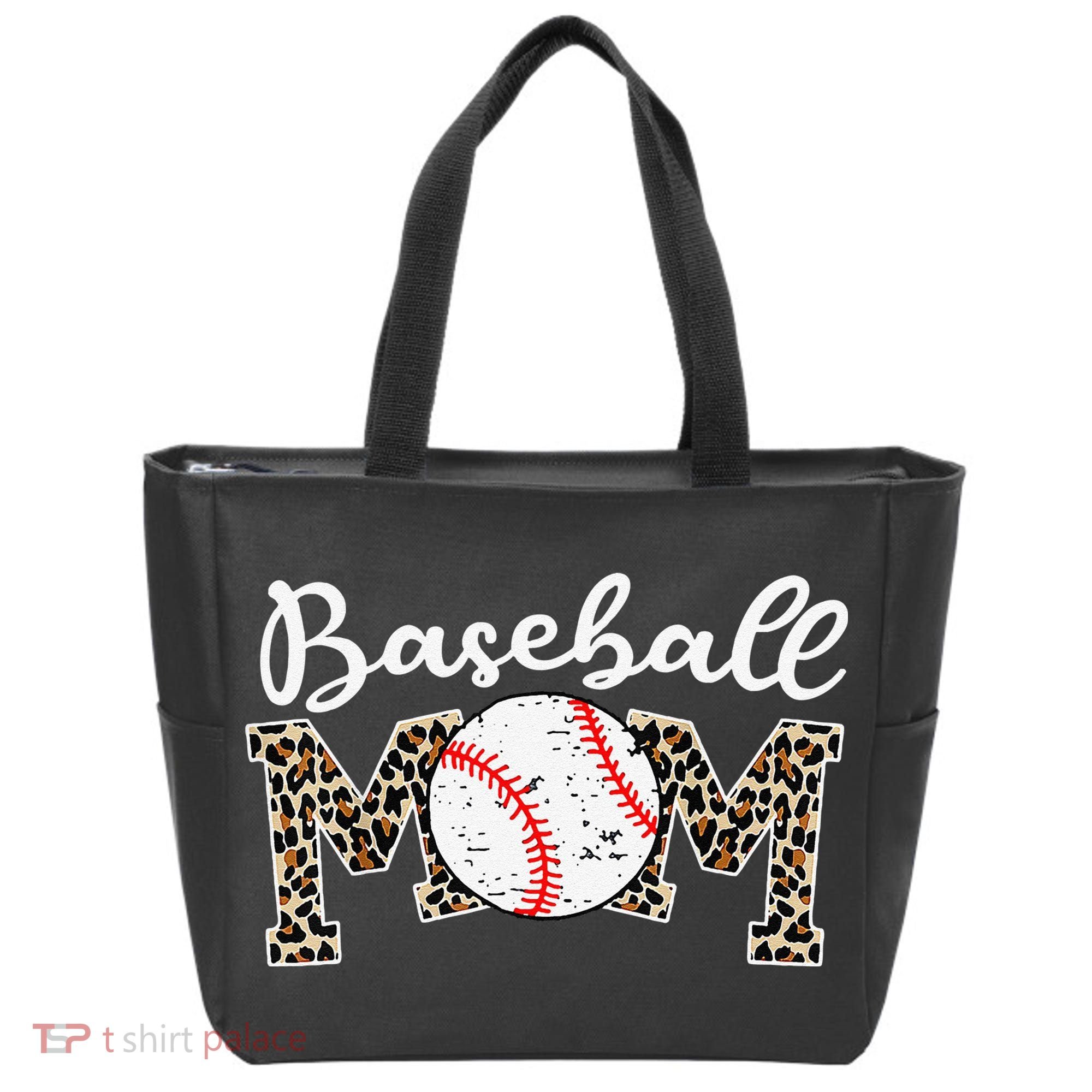 Leopard Baseball Mom Life Game Day Mothers Day Tote Bag