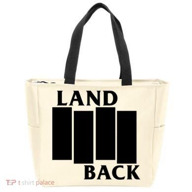 Land Back Movement, Native American LandBack Tote Bag