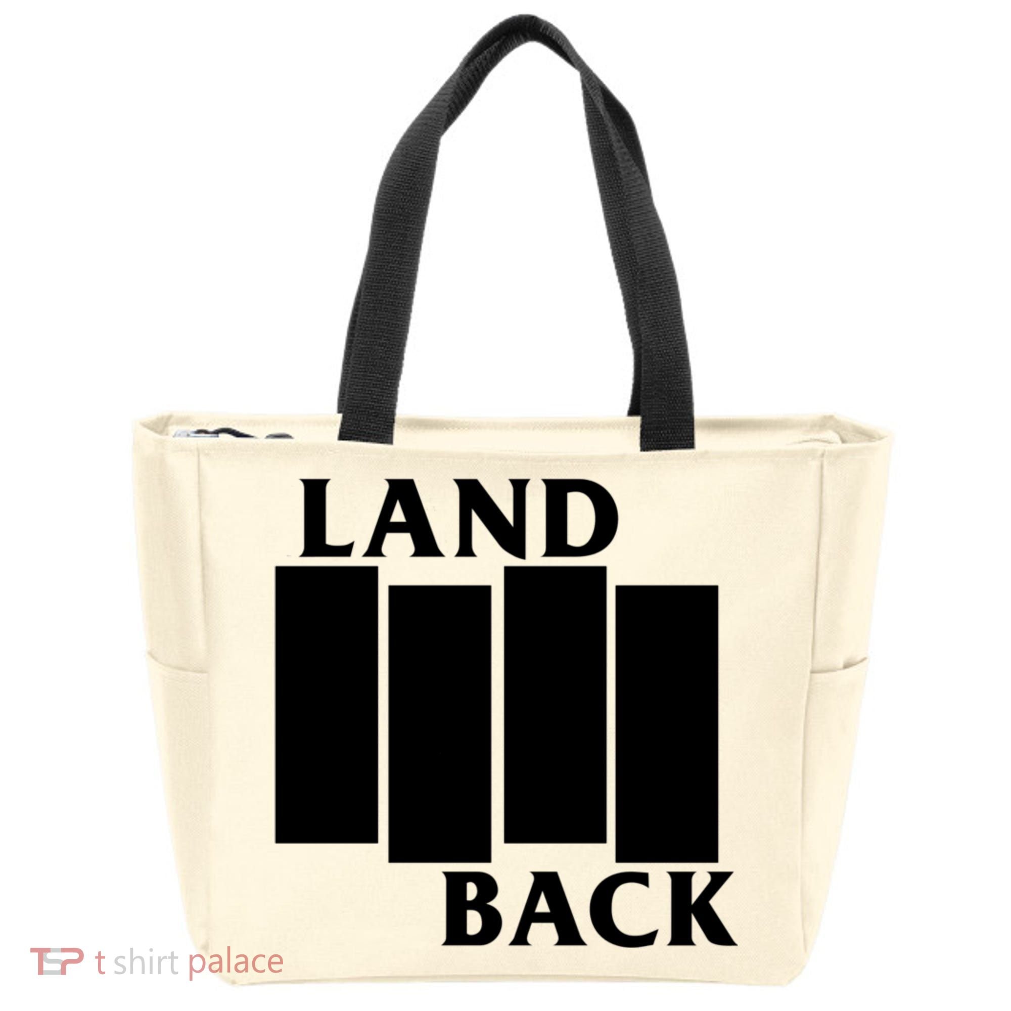 Land Back Movement, Native American LandBack Tote Bag