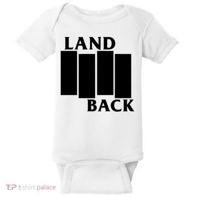 Land Back Movement, Native American LandBack Baby Bodysuit