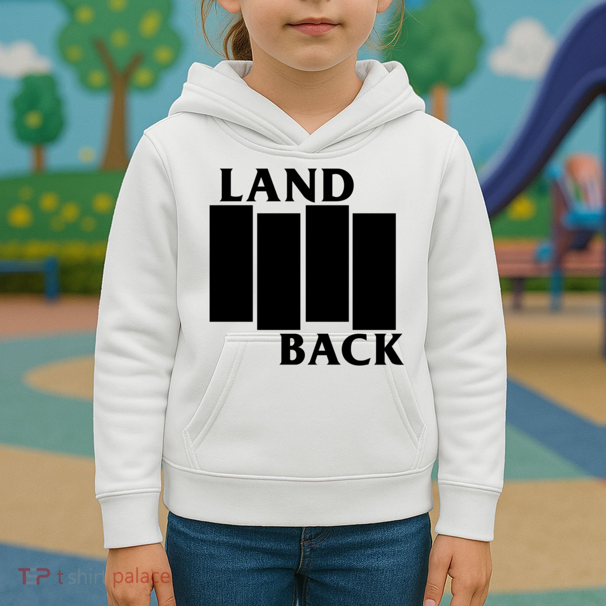 Land Back Movement, Native American LandBack Kids Hoodie