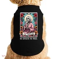 La Bruja No Cafecito No Magic Skeleton Doggie Tank thumb 0