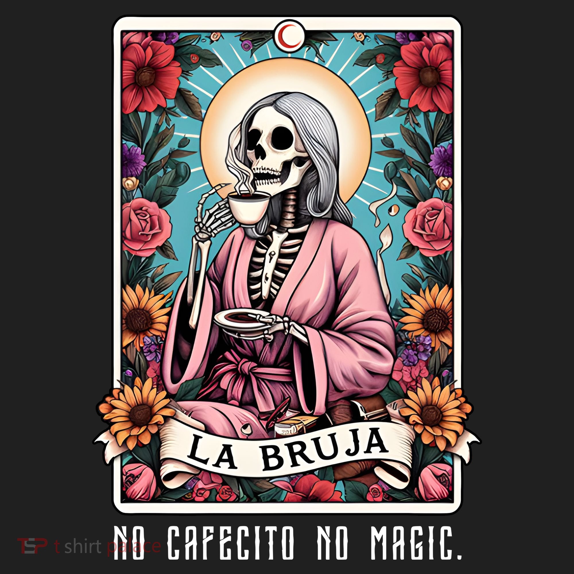La Bruja No Cafecito No Magic Skeleton Beanie