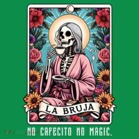 La Bruja No Cafecito No Magic Skeleton Baby Bodysuit thumb 2