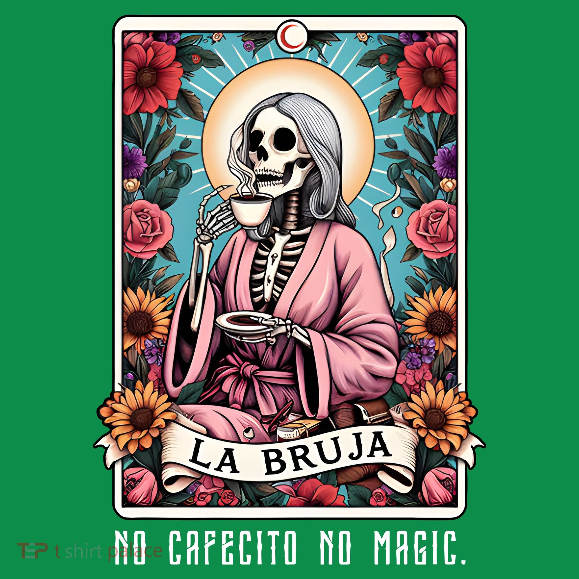 La Bruja No Cafecito No Magic Skeleton Baby Bodysuit