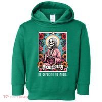 La Bruja No Cafecito No Magic Skeleton Toddler Hoodie thumb 0