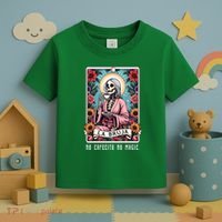 La Bruja No Cafecito No Magic Skeleton Toddler T-Shirt thumb 3