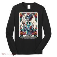 La Bruja No Cafecito No Magic Skeleton Long Sleeve Shirt thumb 0
