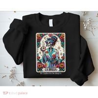 La Bruja No Cafecito No Magic Skeleton Sweatshirt thumb 2