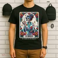 La Bruja No Cafecito No Magic Skeleton T-Shirt thumb 6