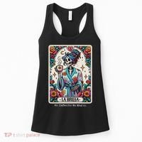 La Bruja No Cafecito No Magic Skeleton Women's Tank Top thumb 0