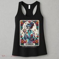 La Bruja No Cafecito No Magic Skeleton Women's Tank Top thumb 3