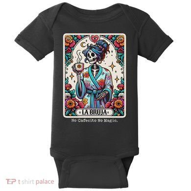 La Bruja No Cafecito No Magic Skeleton Baby Bodysuit