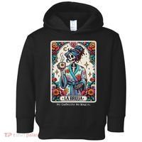 La Bruja No Cafecito No Magic Skeleton Toddler Hoodie thumb 0
