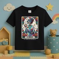 La Bruja No Cafecito No Magic Skeleton Toddler T-Shirt thumb 3