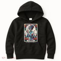 La Bruja No Cafecito No Magic Skeleton Kids Hoodie thumb 0