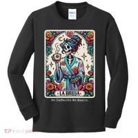 La Bruja No Cafecito No Magic Skeleton Kids Long Sleeve Shirt thumb 0