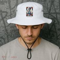La Bruja No Cafecito No Magic Skeleton Women Bucket Hat thumb 2