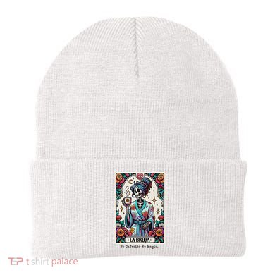 La Bruja No Cafecito No Magic Skeleton Women Beanie