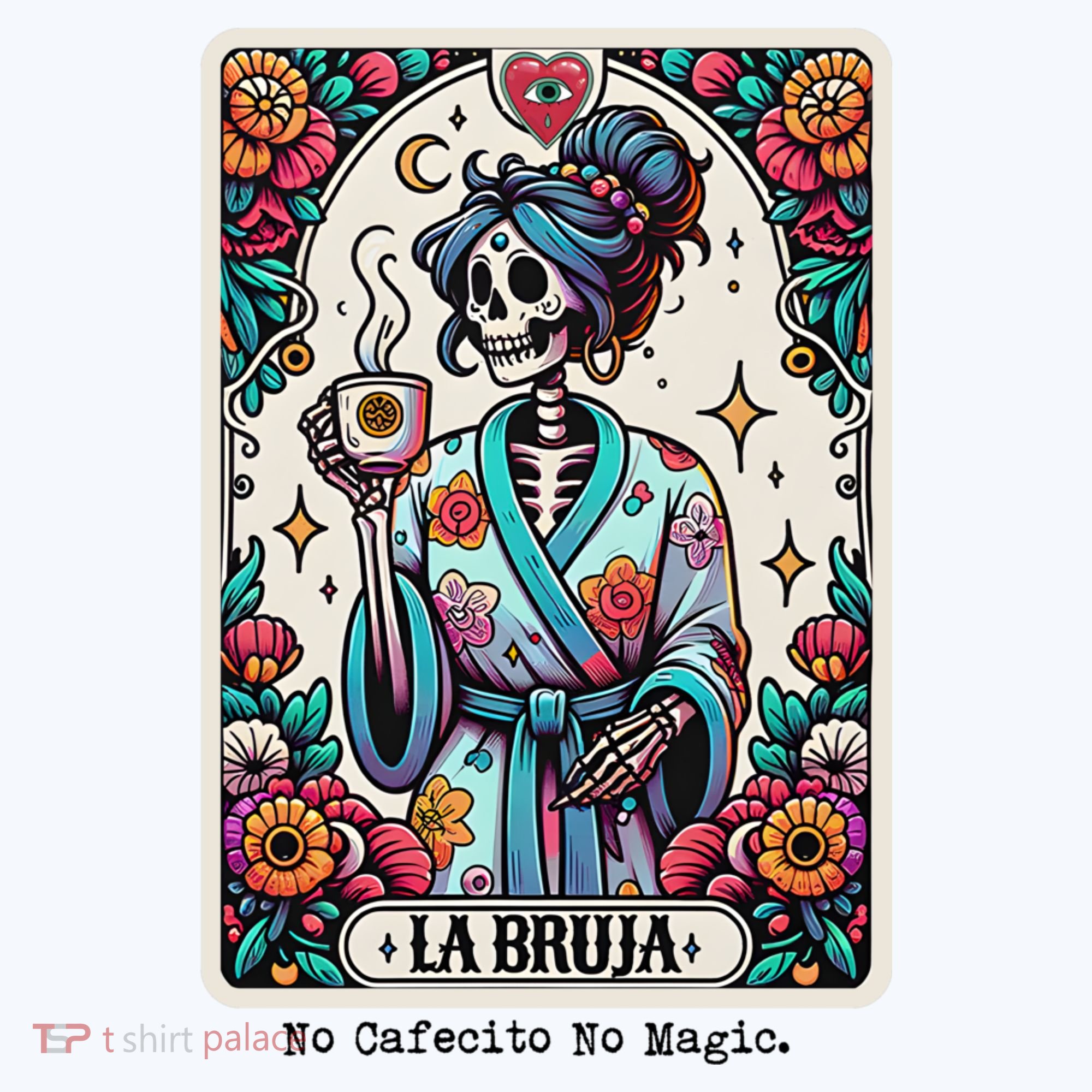 La Bruja No Cafecito No Magic Skeleton Women Hat