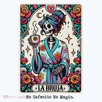 La Bruja No Cafecito No Magic Skeleton Women Toddler T-Shirt thumb 4