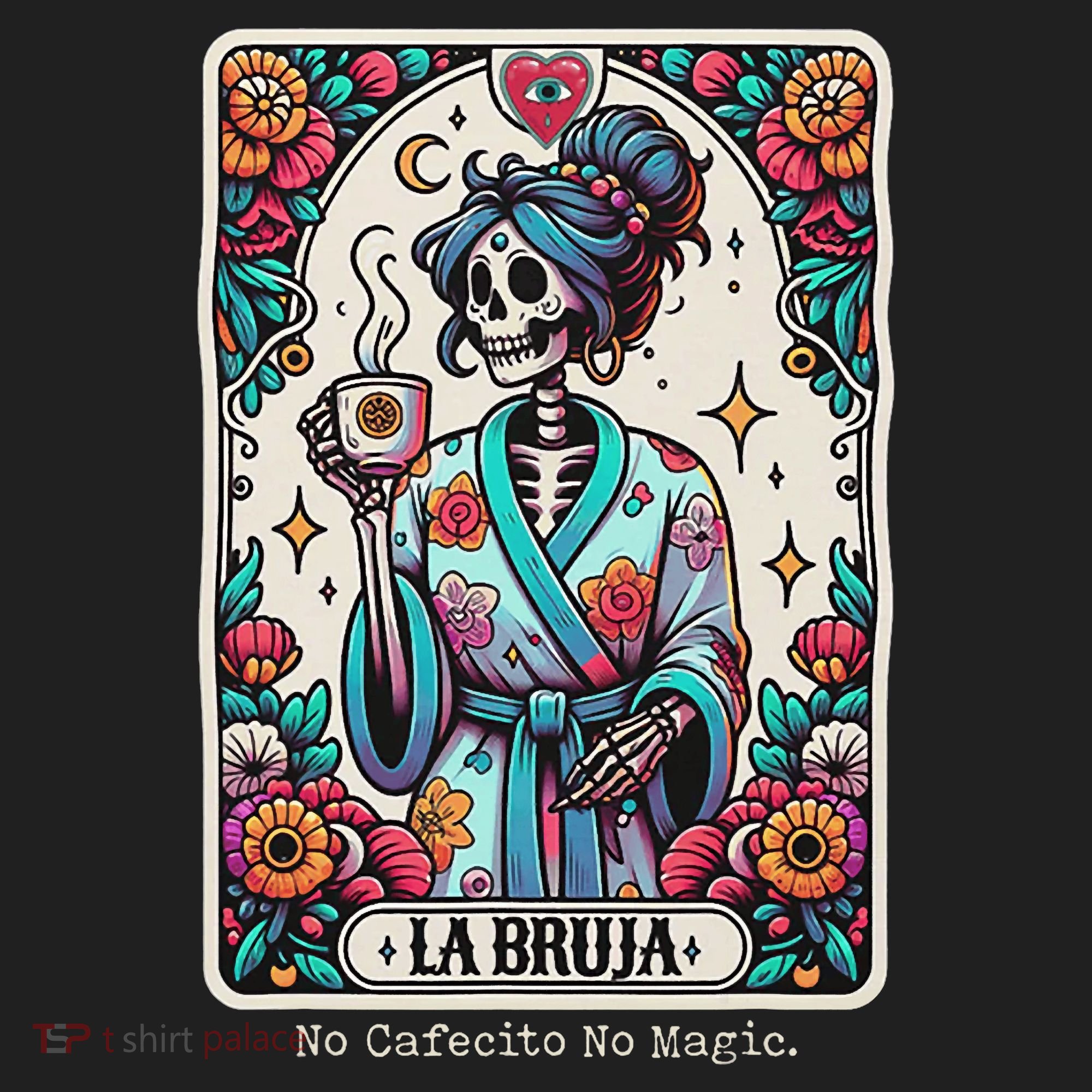 La Bruja No Cafecito No Magic Skeleton Beanie