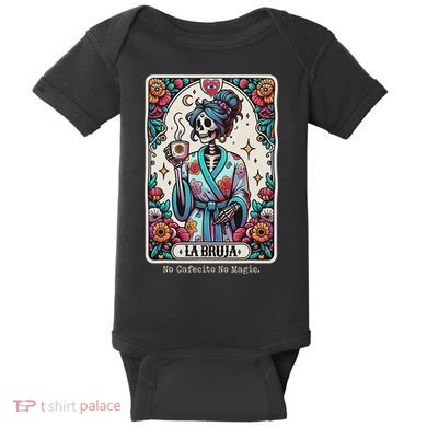 La Bruja No Cafecito No Magic Skeleton Baby Bodysuit