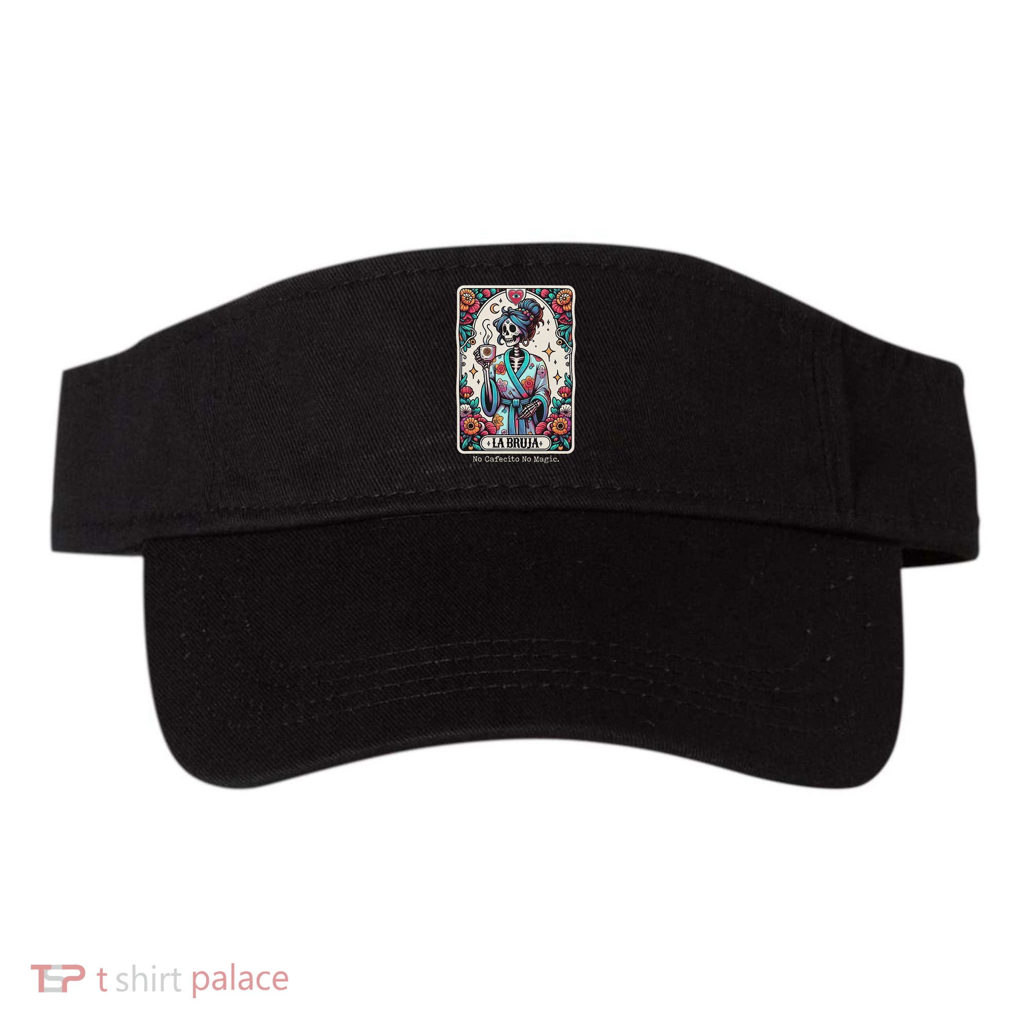 La Bruja No Cafecito No Magic Skeleton Visor