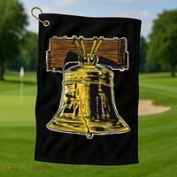 Liberty Bell Novelty Philadelphia Liberty Bell Golf Towel thumb 1