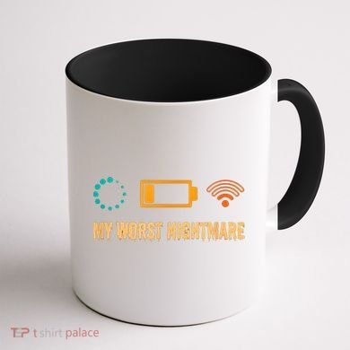 Low Battery No Wifi And Game Buffering My Worst Nightmare Gift Coffee Mug back