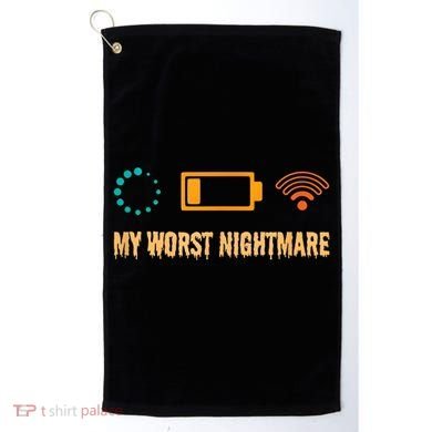 Low Battery No Wifi And Game Buffering My Worst Nightmare Gift Golf Towel