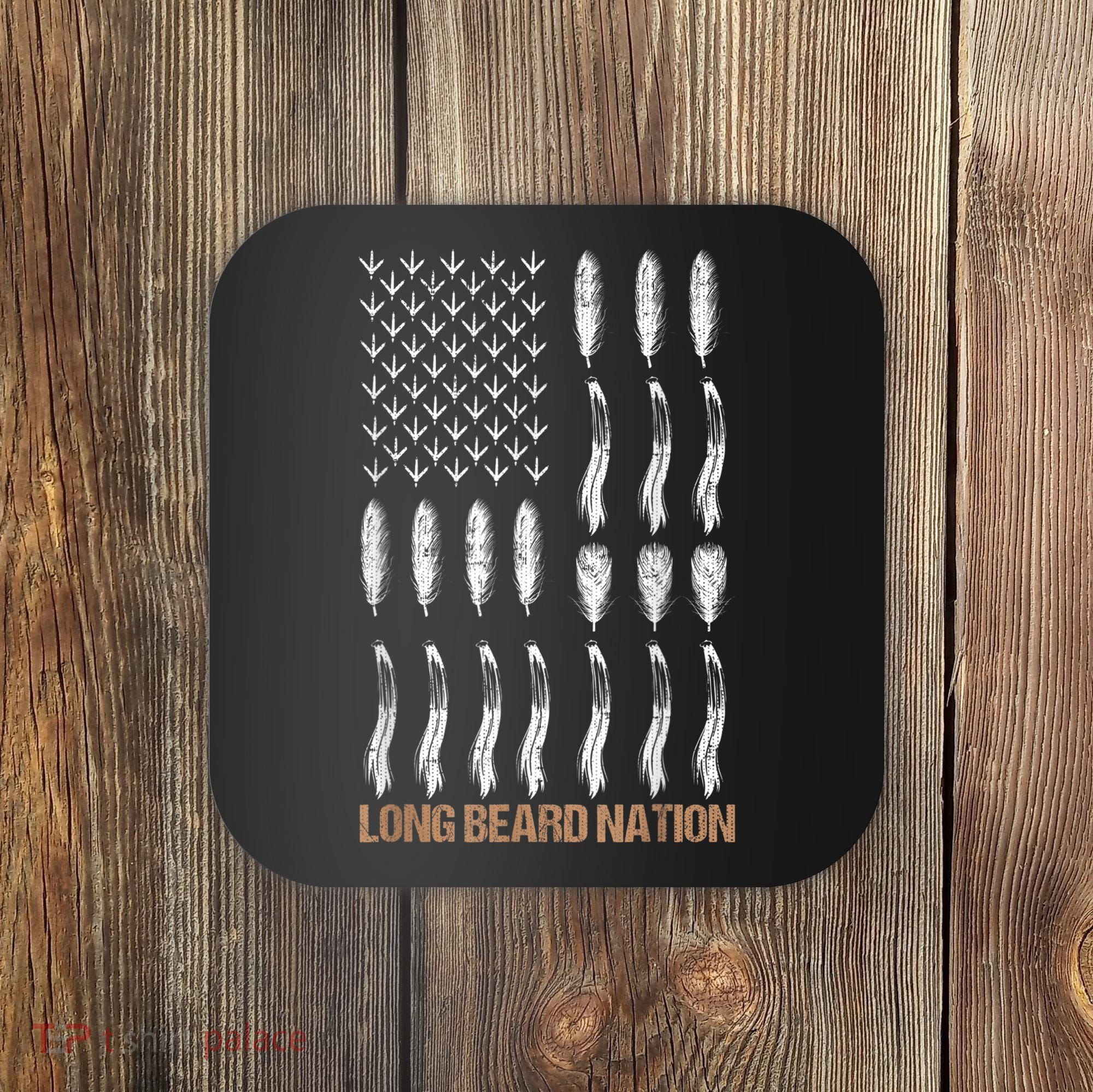 Long Beard Nation Turkey Hunting Coaster