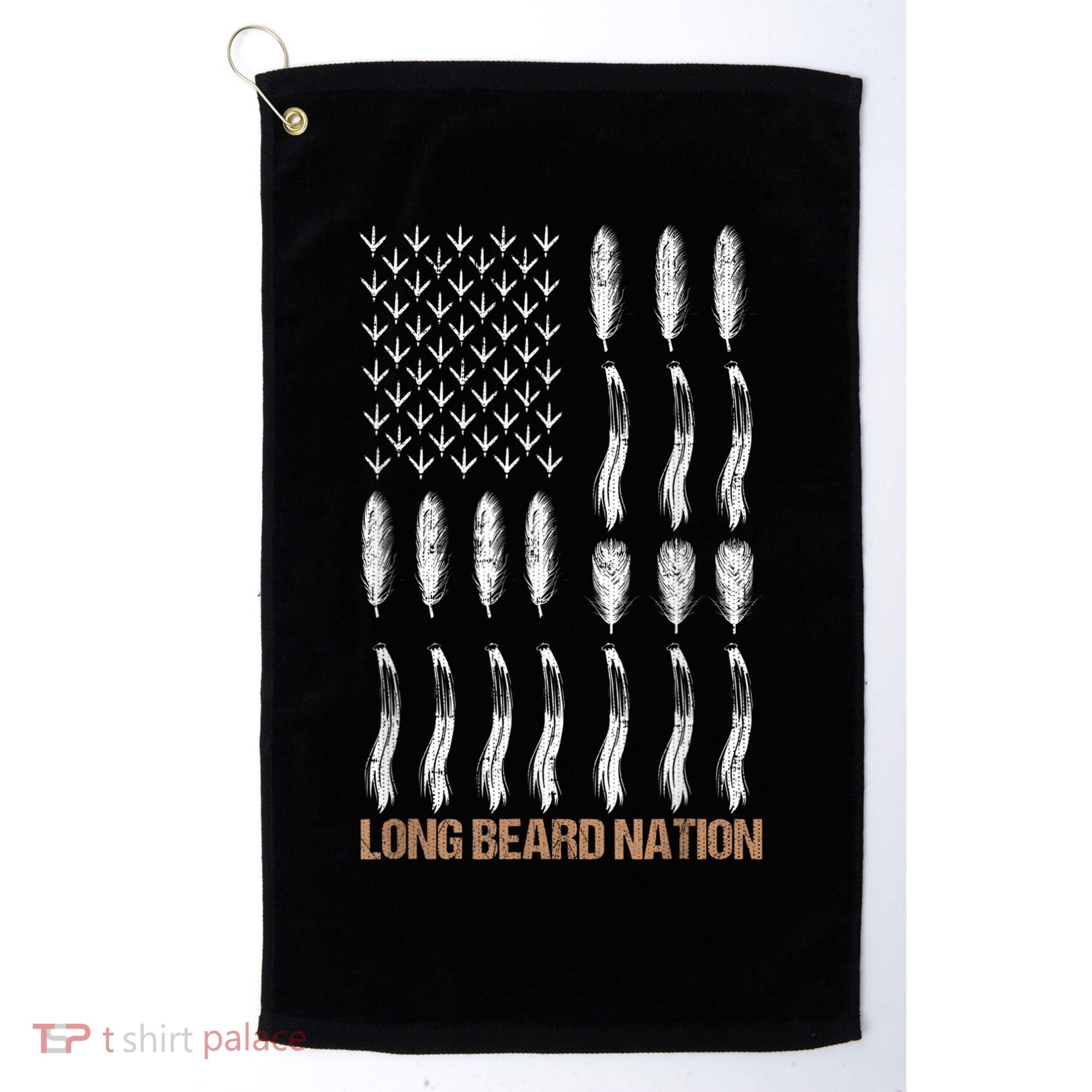 Long Beard Nation Turkey Hunting Golf Towel