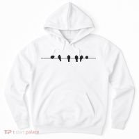 Little Birds On The Cable Wire Hoodie thumb 0