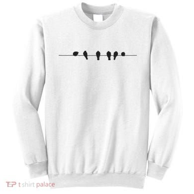 Little Birds On The Cable Wire Sweatshirt