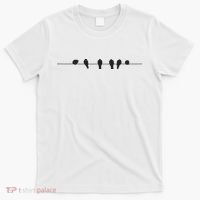 Little Birds On The Cable Wire T-Shirt thumb 0