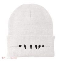 Little Birds On The Cable Wire Beanie thumb 0