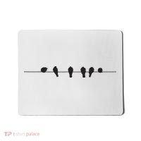 Little Birds On The Cable Wire Mousepad thumb 0