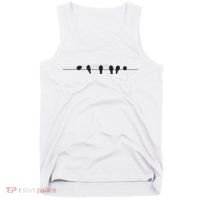 Little Birds On The Cable Wire Tank Top thumb 0