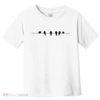 Little Birds On The Cable Wire Toddler T-Shirt thumb 0