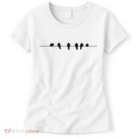 Little Birds On The Cable Wire Women's T-Shirt thumb 0