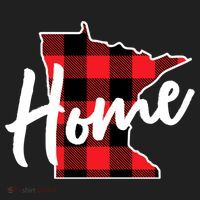 Lumberjack Buffalo Plaid Minnesota Home State Cute Gift Back Gift Women's Sweatshirt thumb 2