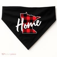 Lumberjack Buffalo Plaid Minnesota Home State Cute Gift Back Gift USA-Made Doggie Bandana thumb 0