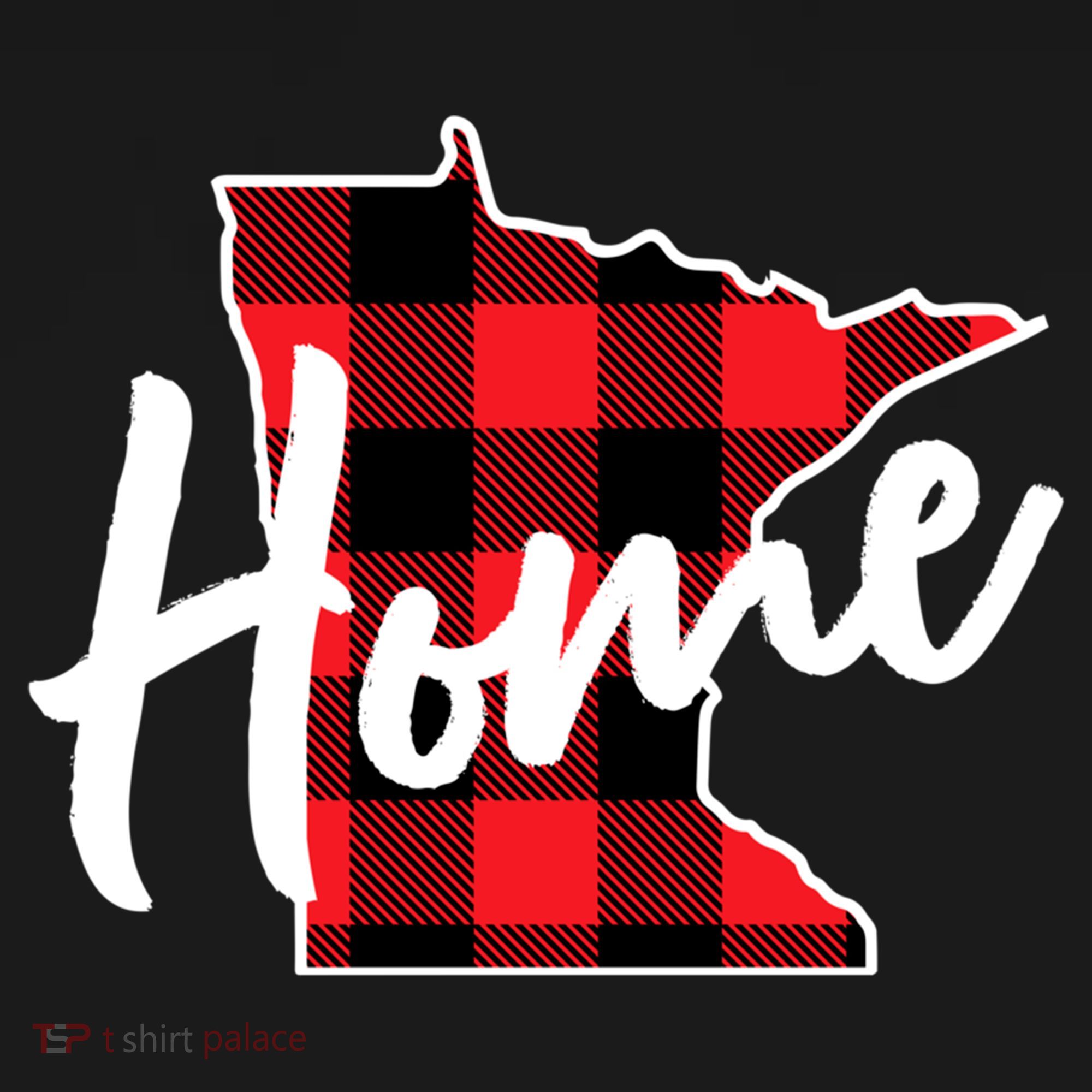 Lumberjack Buffalo Plaid Minnesota Home State Cute Gift Back Gift USA-Made Doggie Bandana