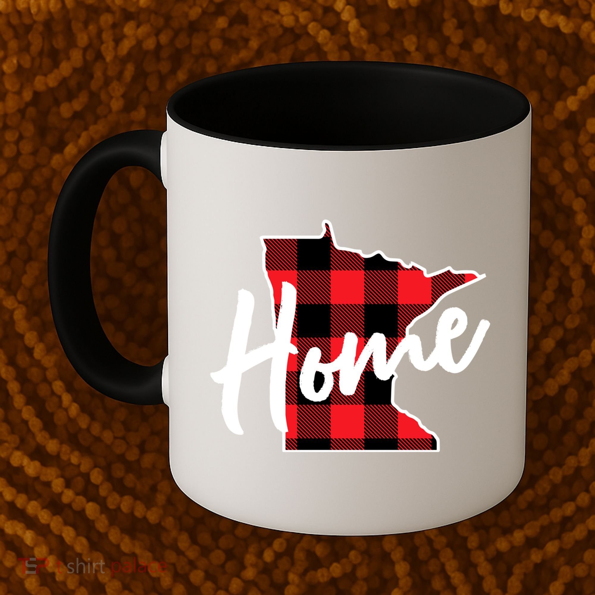 Lumberjack Buffalo Plaid Minnesota Home State Cute Gift Back Gift Coffee Mug