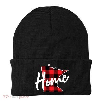 Lumberjack Buffalo Plaid Minnesota Home State Cute Gift Back Gift Beanie